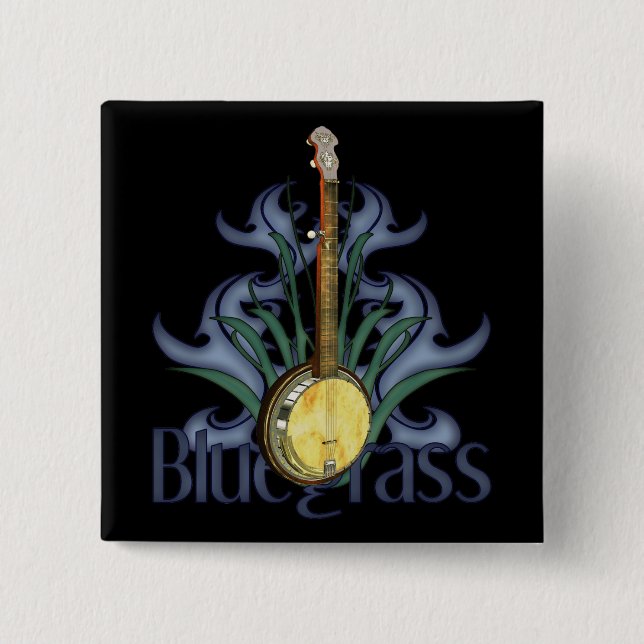 Bluegrass Banjo Design Buttons (Front)