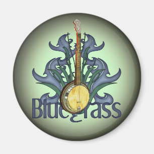 Bluegrass Banjo Design Magnets