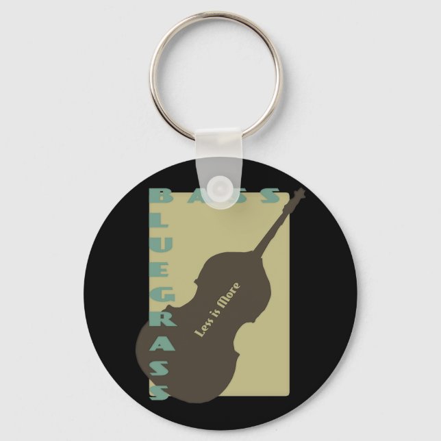 Bluegrass Bass: Less is More Key Ring (Front)
