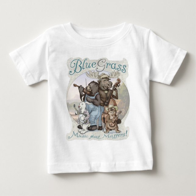 Bluegrass Critters by Mudge Studios Baby T-Shirt (Front)