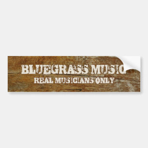 Bluegrass Music Bumper Sticker