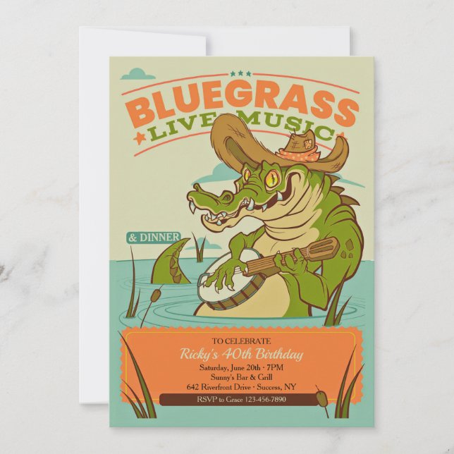 Bluegrass Music Invitation (Front)