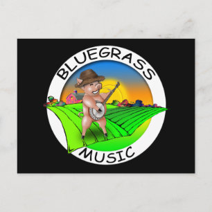 Bluegrass Music Postcard