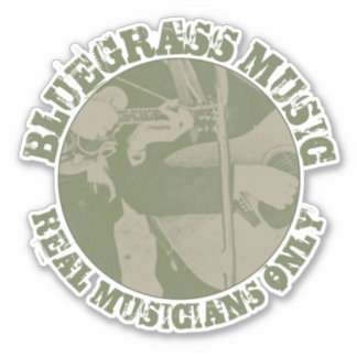 Bluegrass Music Real Musicians Only Green Players