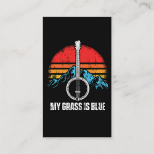 Bluegrass Musician Banjo Player Music Mountains Business Card