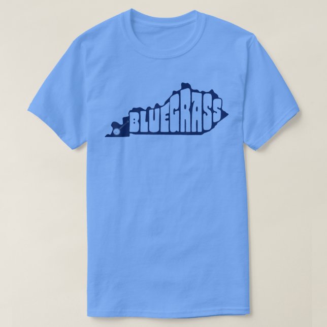Bluegrass State & Commonwealth Of Kentucky Shape M T-Shirt (Design Front)