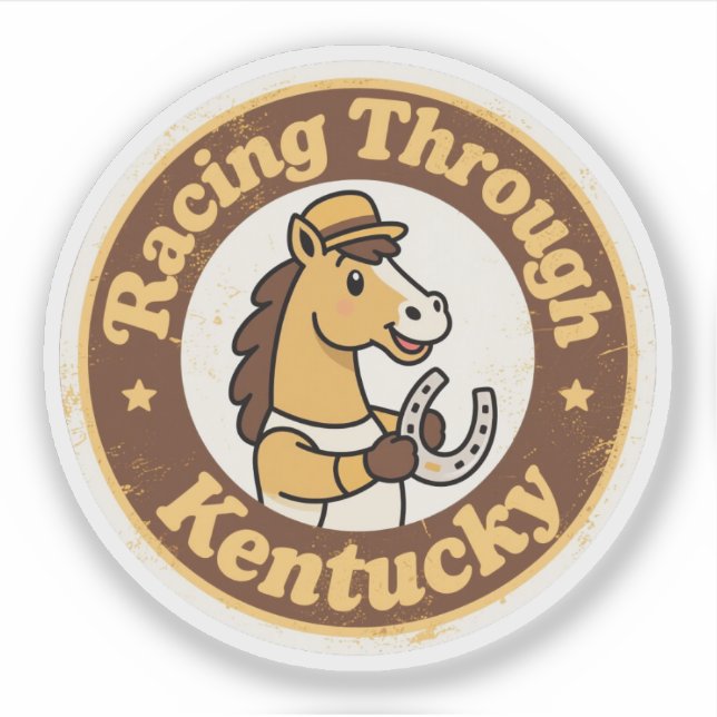 Bluegrass State Pride Kentucky Horse Racing Vintag (Front)