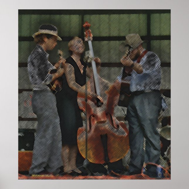 Bluegrass Trio Poster (Front)