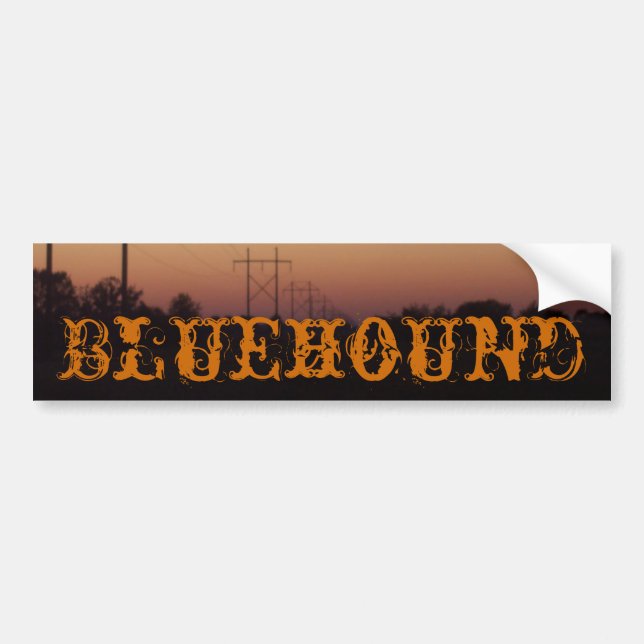 Bluehound Bumper Sticker (Front)