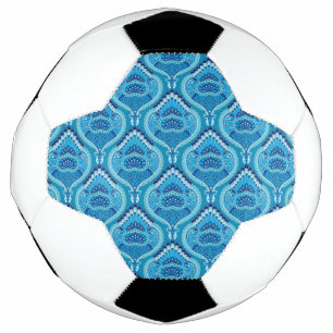 Blueish - Feathered Paisley Football
