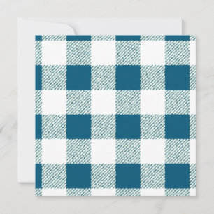 Blueish Green Gingham Check Pattern