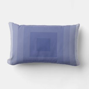 Blueish Purple Square Geometric Lumbar Cushion