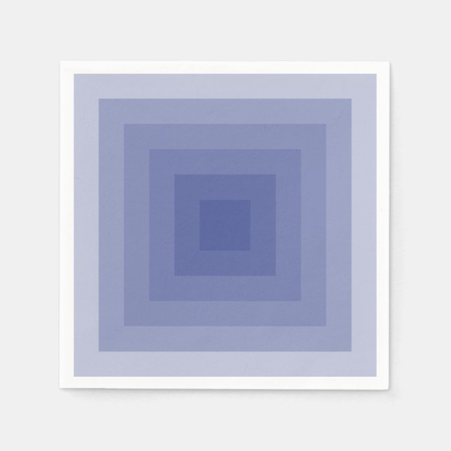 Blueish Purple Square Geometric Napkin (Front)