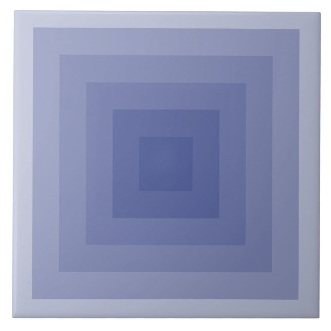 Blueish Purple Square Geometric Tile (Front)