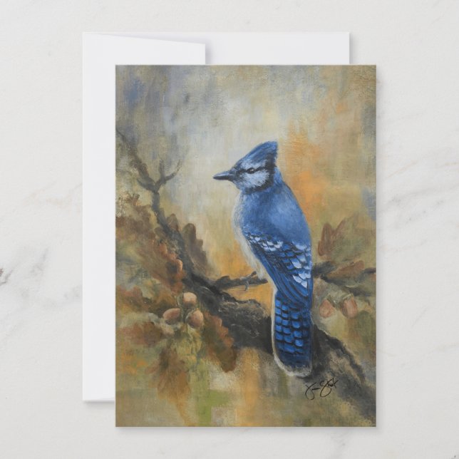 Bluejay "Jaybird" by Jason Street Thank You Card (Front)