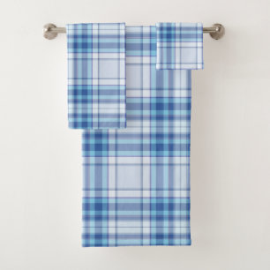 Bluejay Plaid towels
