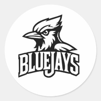 Bluejays Sports Team Logo Gift | Baseball, Bas Classic Round Sticker