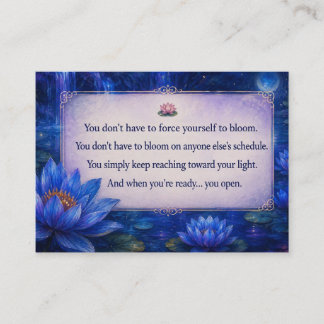 BlueLotusAffirmation Card