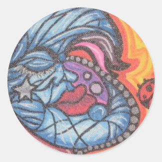 BlUeMoOn Classic Round Sticker