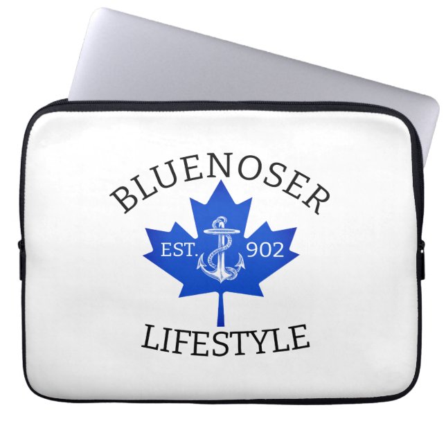 Bluenoser Lifestyle Maple leaf 902 Eh !  Laptop Sleeve (Front)