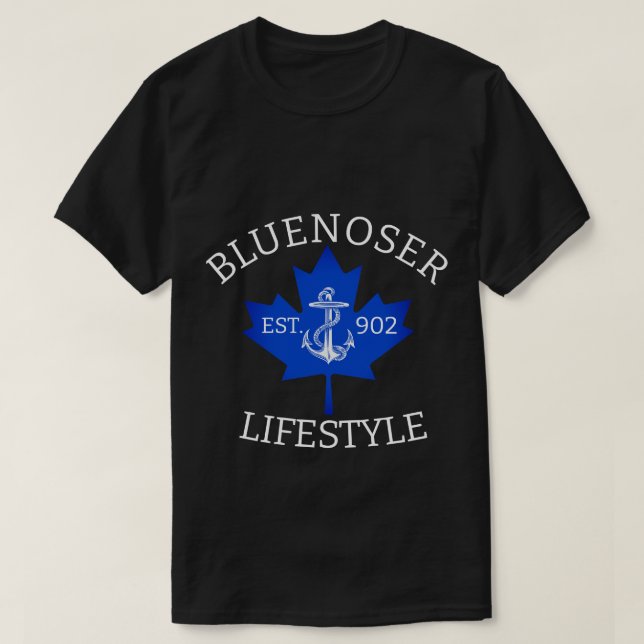 Bluenoser Lifestyle Maple leaf 902 Eh !  T-Shirt (Design Front)
