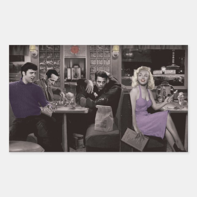 Blueplate Rectangular Sticker (Front)