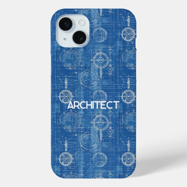 Blueprint Architect Case-Mate iPhone Case (Back)