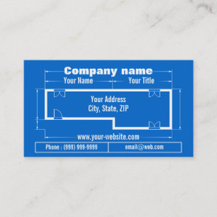 blueprint business card