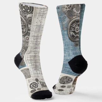 Blueprint Design- Architect's Decor Socks