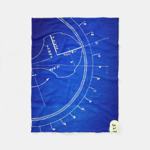 Blueprint Diagram No. 327 Fleece Blanket