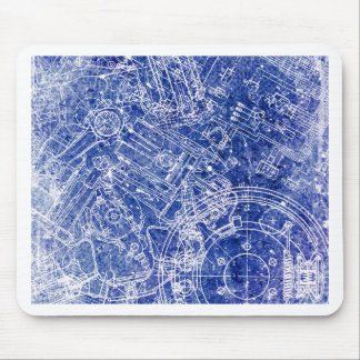 Blueprint Mouse Mat