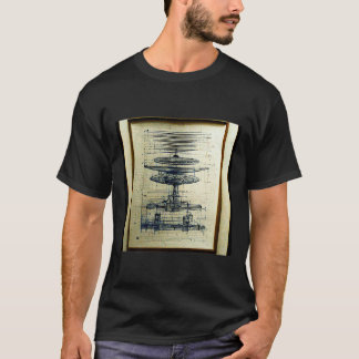 Blueprint of Time Machine T-Shirt