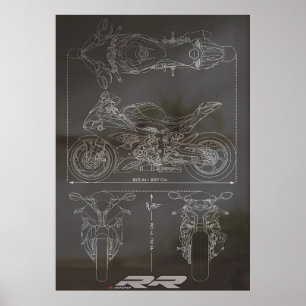 Blueprint S1000RR Poster