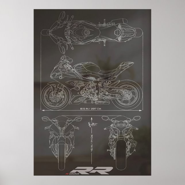 Blueprint S1000RR Poster (Front)