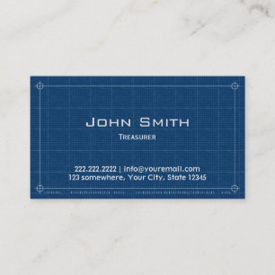 Blueprint Treasurer Business Card