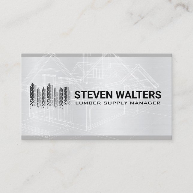 Blueprints | Building Logo Business Card (Front)