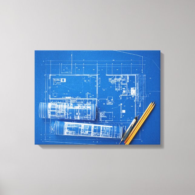 blueprints canvas print (Front)