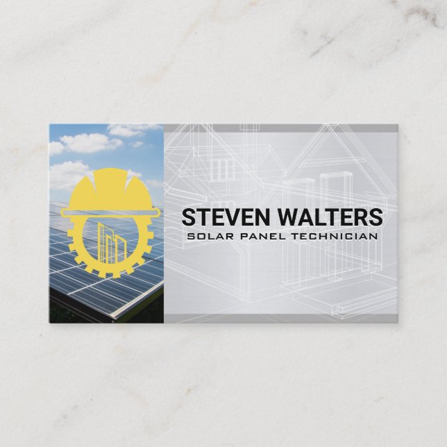Blueprints | General Contractor | Energy Tech Business Card (Front)