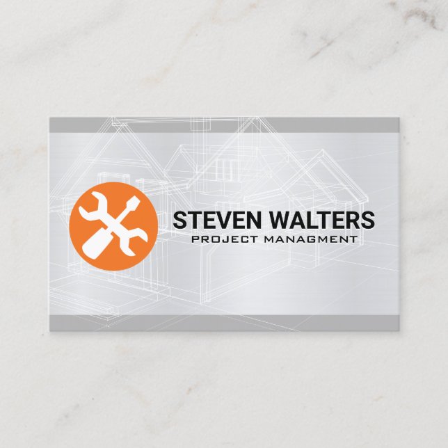 Blueprints | Hardware Tools Business Card (Front)