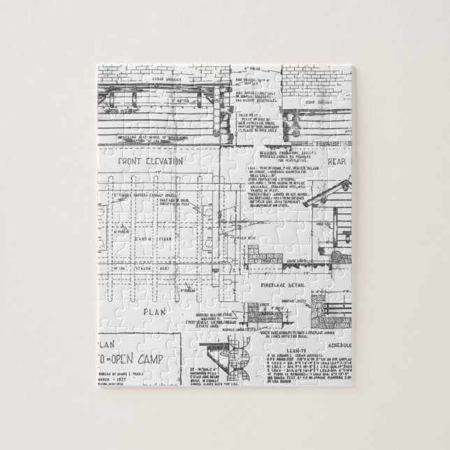 Blueprints Jigsaw Puzzle (Vertical)