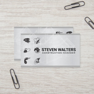 Blueprints   Power Tools Business Card