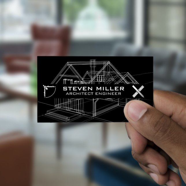 Blueprints Schematics | Architect Tools Business Card (Creator Uploaded)