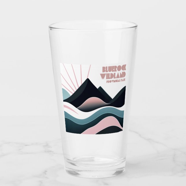 Bluerock Wildland Provincial Park Coloured Hills Glass (Front)