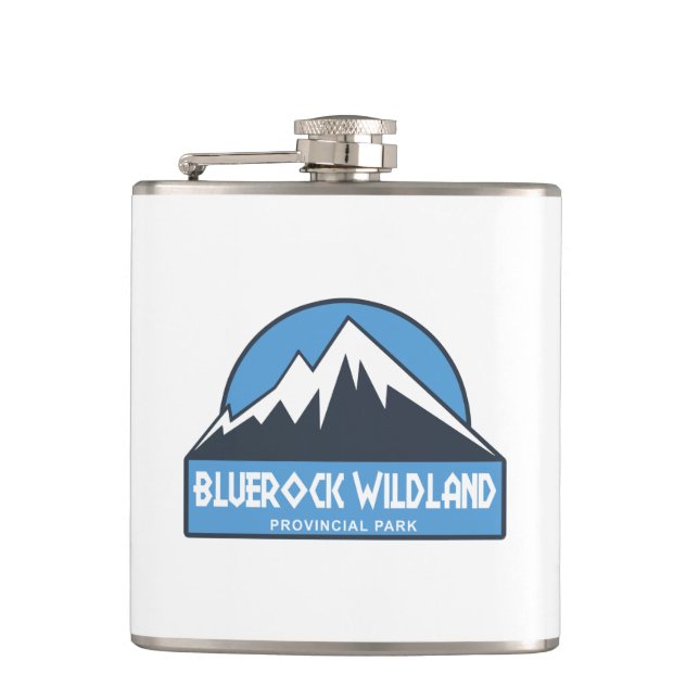Bluerock Wildland Provincial Park Hip Flask (Front)