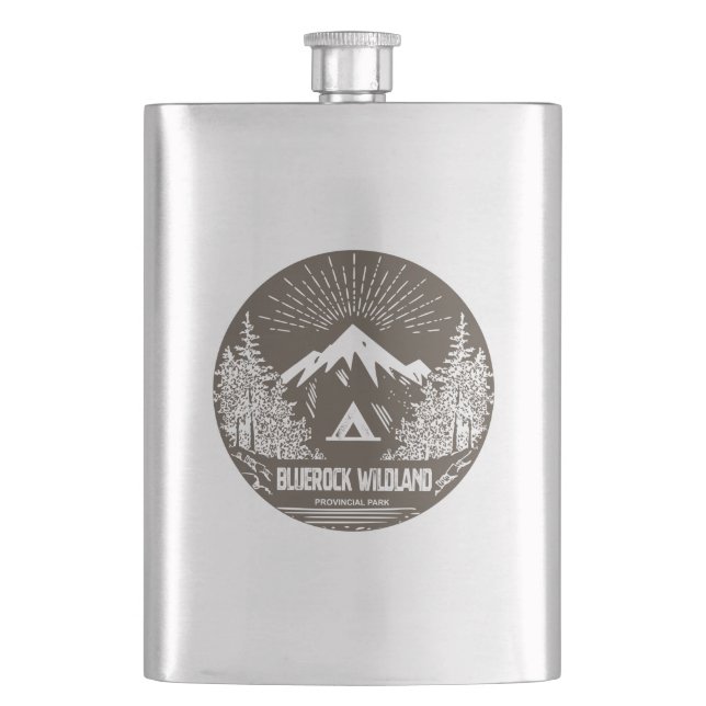 Bluerock Wildland Provincial Park Hip Flask (Front)