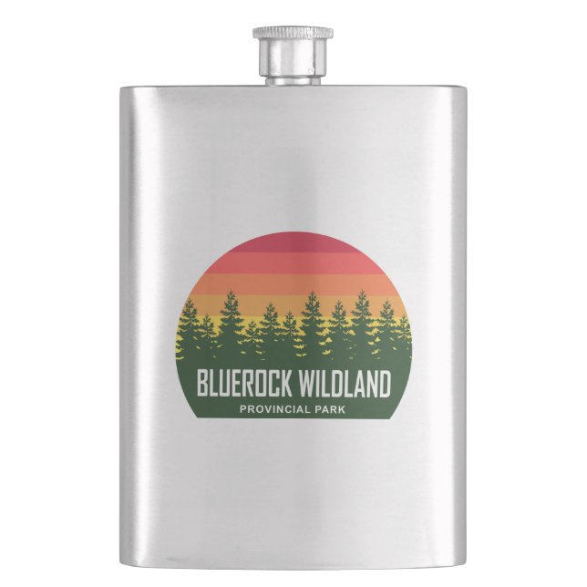 Bluerock Wildland Provincial Park Hip Flask (Front)