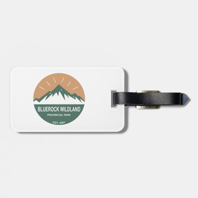 Bluerock Wildland Provincial Park Luggage Tag (Back Horizontal)