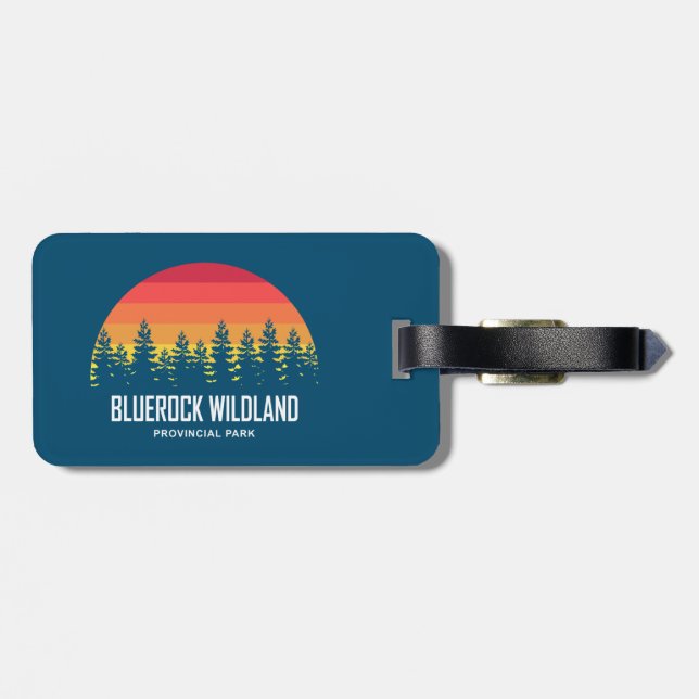 Bluerock Wildland Provincial Park Luggage Tag (Back Horizontal)