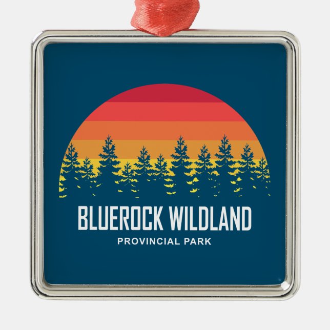 Bluerock Wildland Provincial Park Metal Tree Decoration (Front)