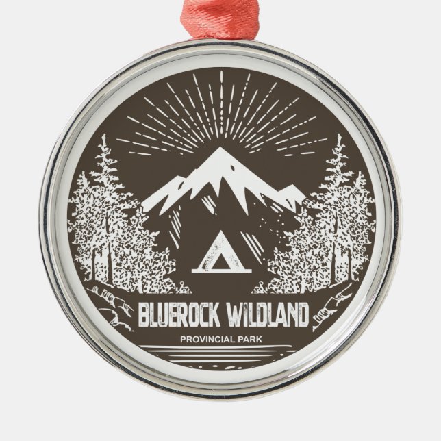 Bluerock Wildland Provincial Park Metal Tree Decoration (Front)